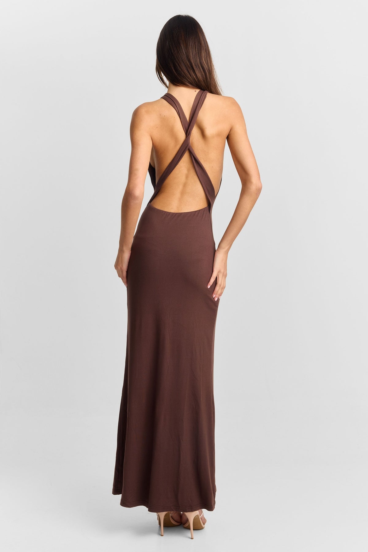 Julia Maxi Dress Brown