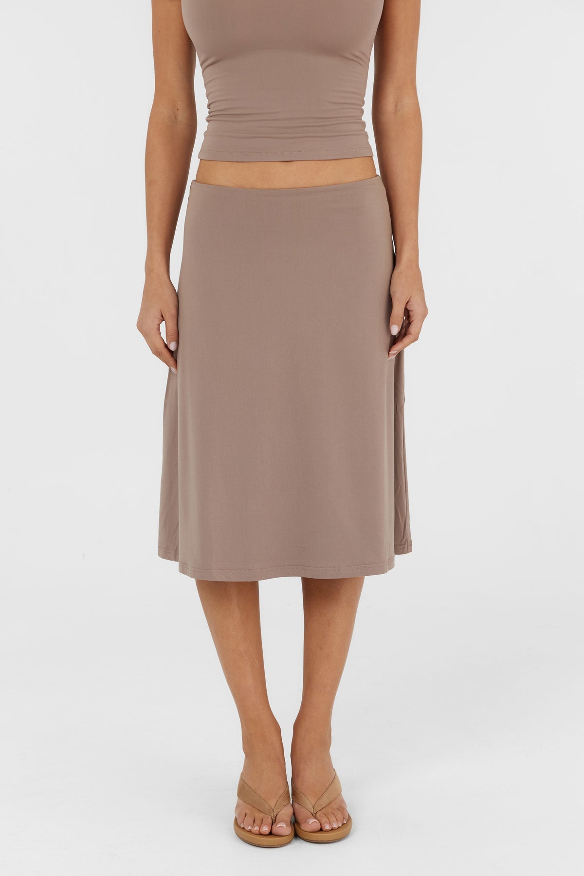 Adeline Midi Skirt Natural