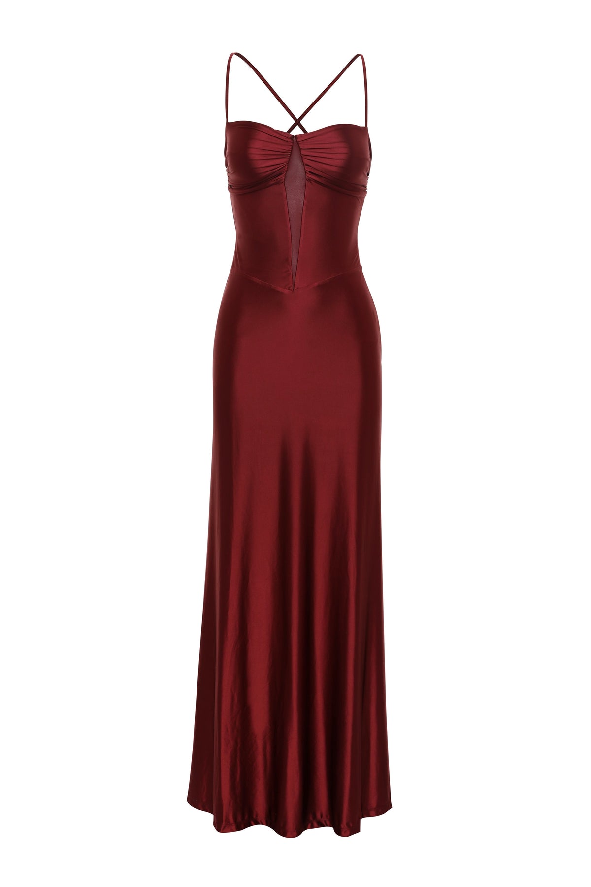 Georgette Maxi Dress Red