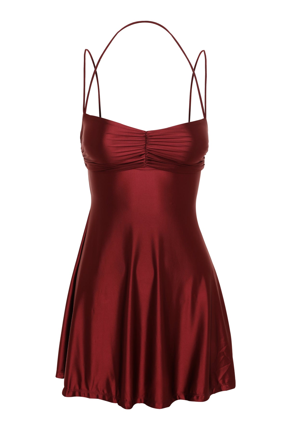Georgette Mini Dress Red