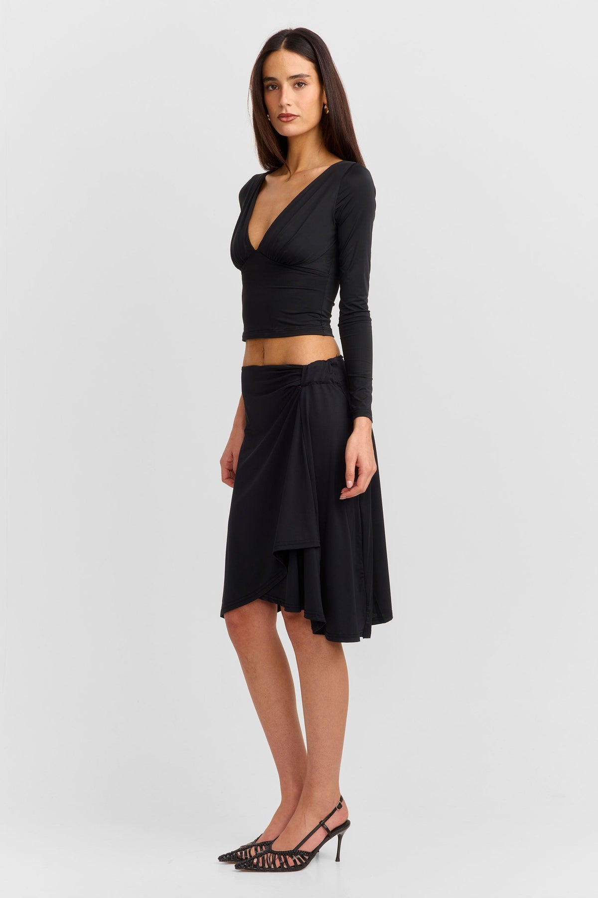 Rosmary Midi Skirt Black