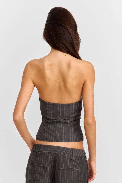 Astra Bustier Pinstripe