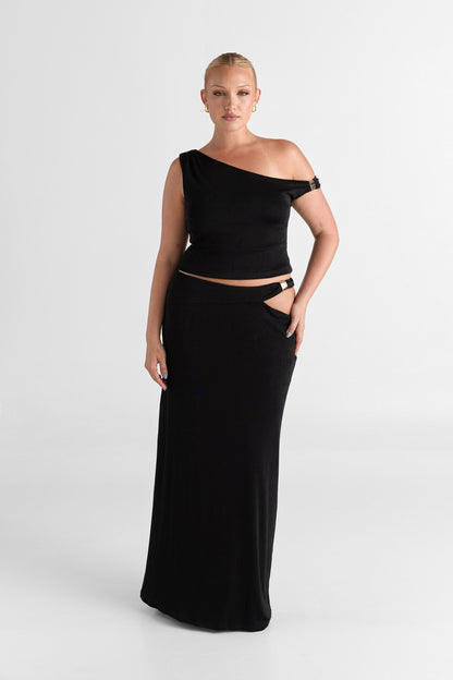 Lilah Maxi Skirt Black