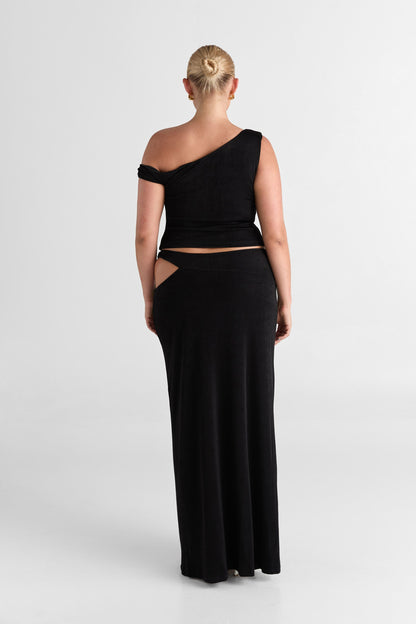 Lilah Maxi Skirt Black