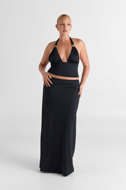 Cleo Maxi Skirt Black