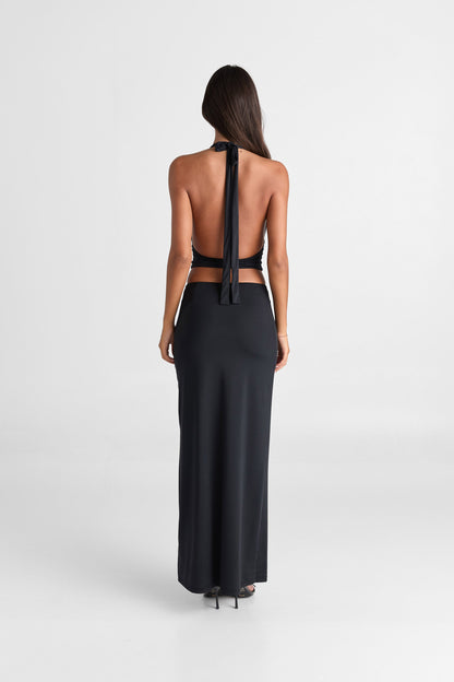Cleo Maxi Skirt Black