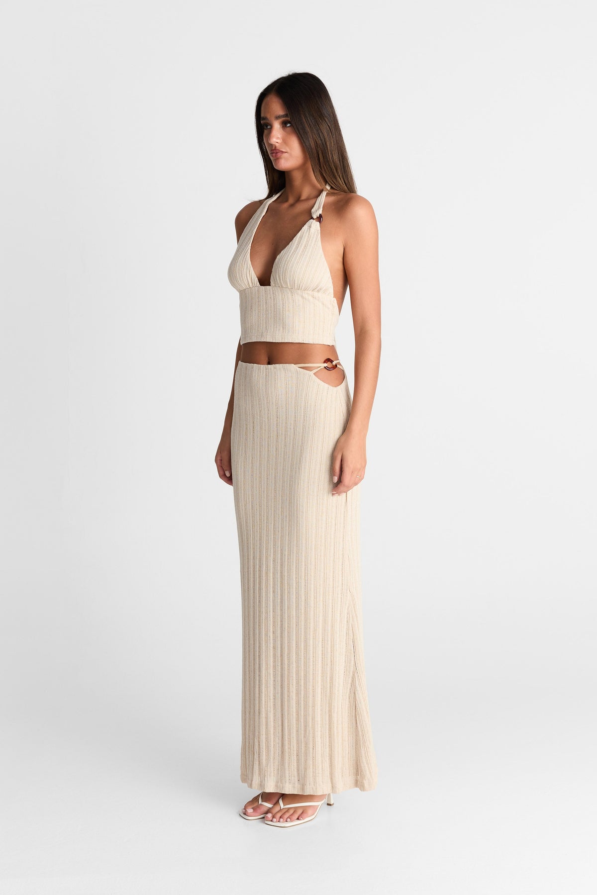 Eden Maxi Skirt Almond