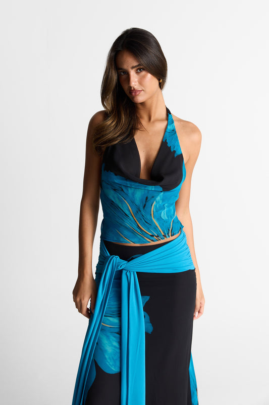 Marina Top Print