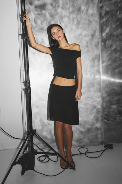 Bianca Midi Skirt Black