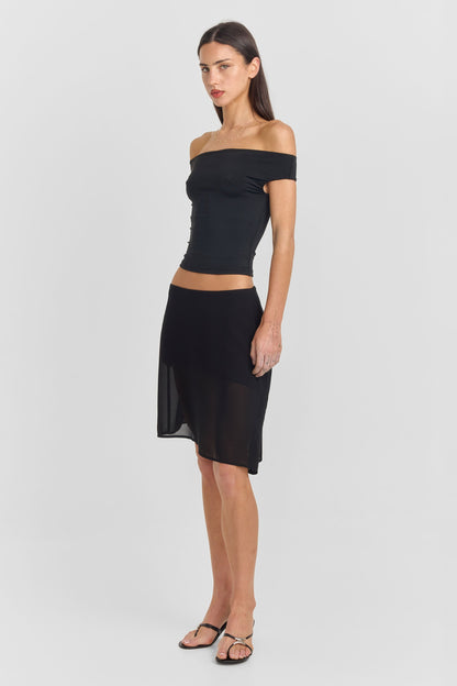 Bianca Midi Skirt Black