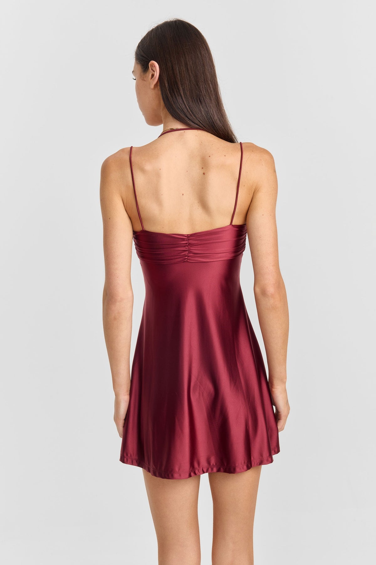 Georgette Mini Dress Red