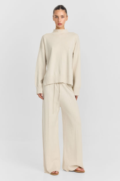 Maxine Knit Pant Cream