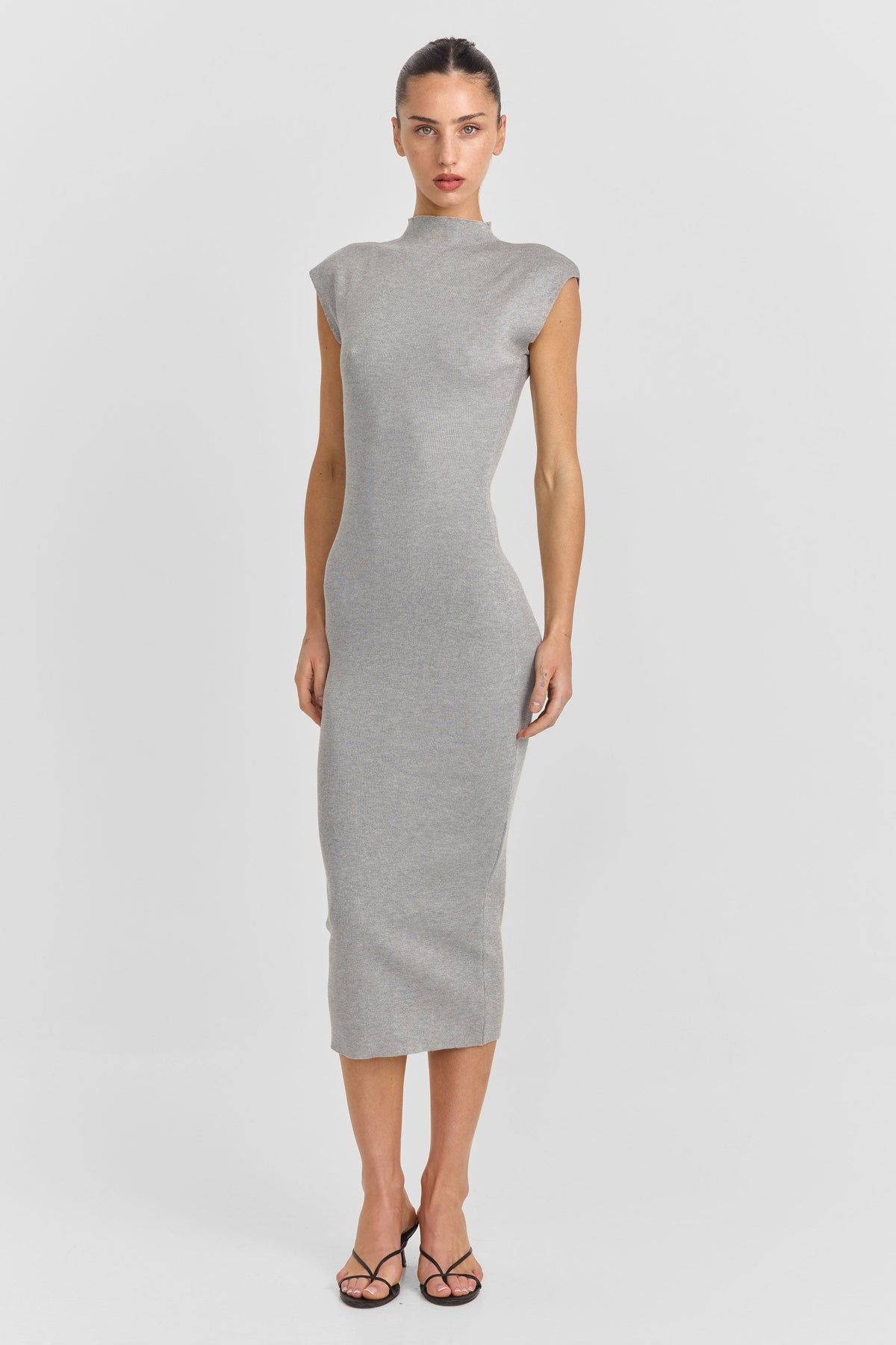 Suzette Midi Dress Grey