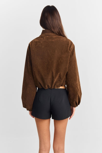 Maxine Bomber Jacket Brown