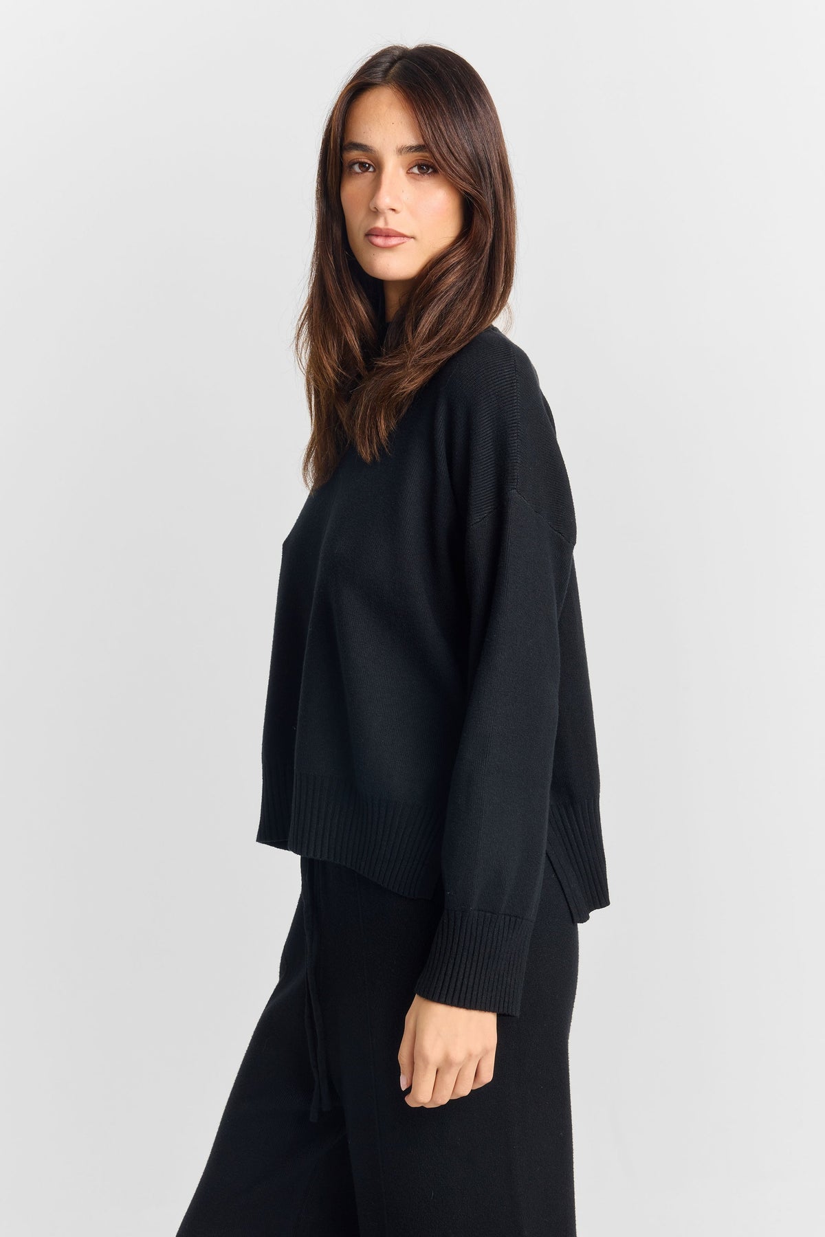 Maxine Knit Top Black
