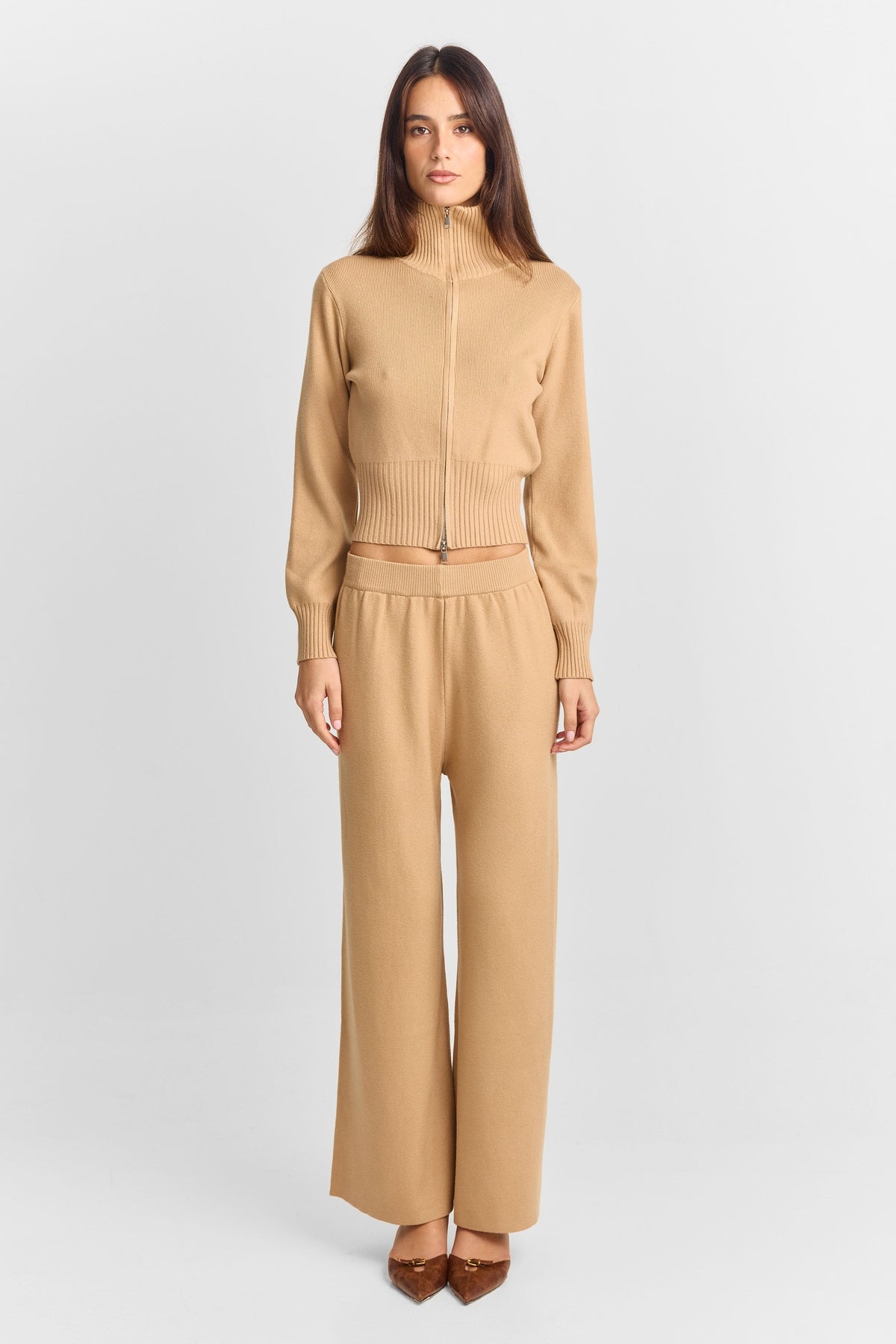 Clarisse Knit Pant Camel