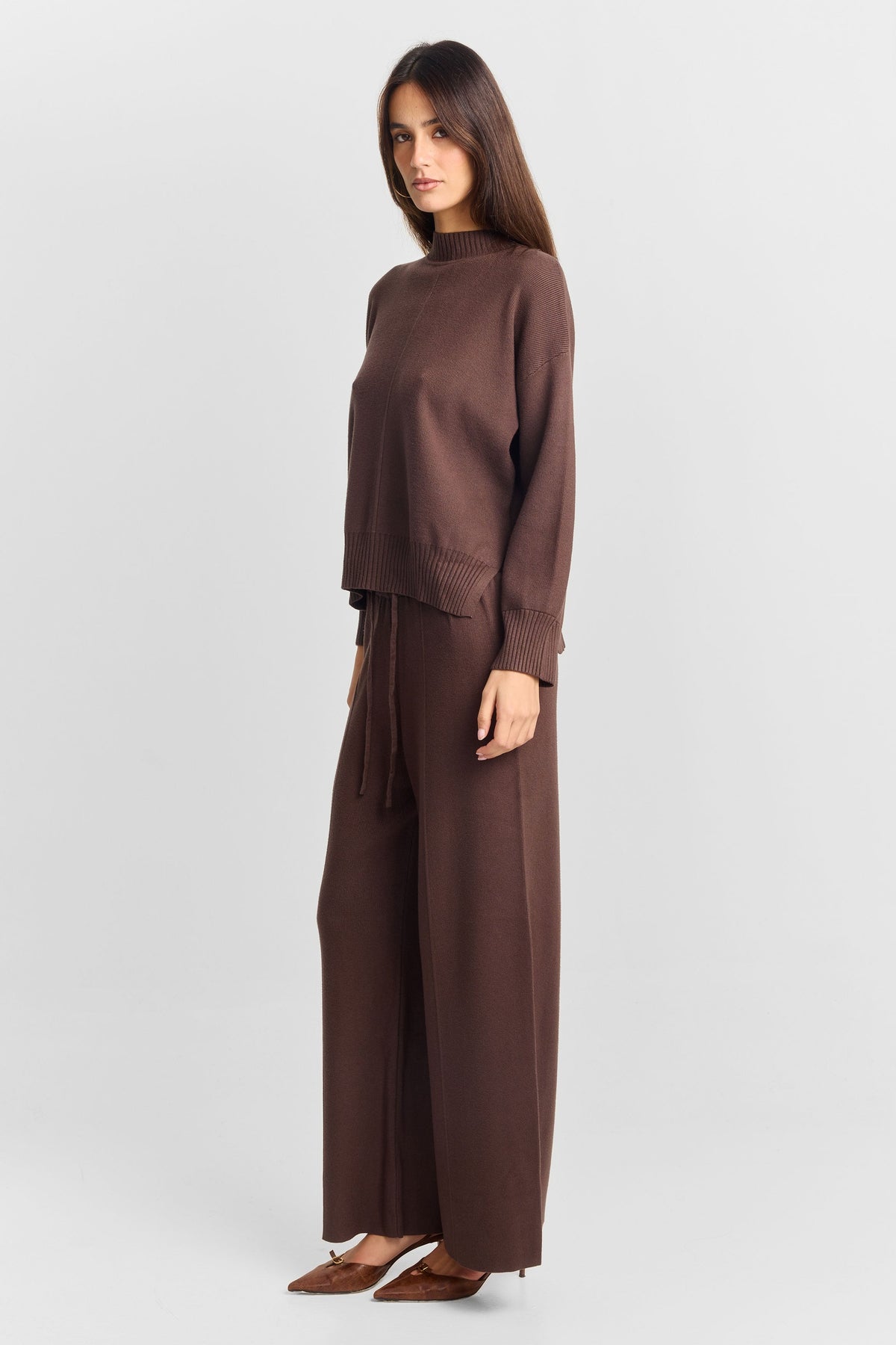 Maxine Knit Pant Brown