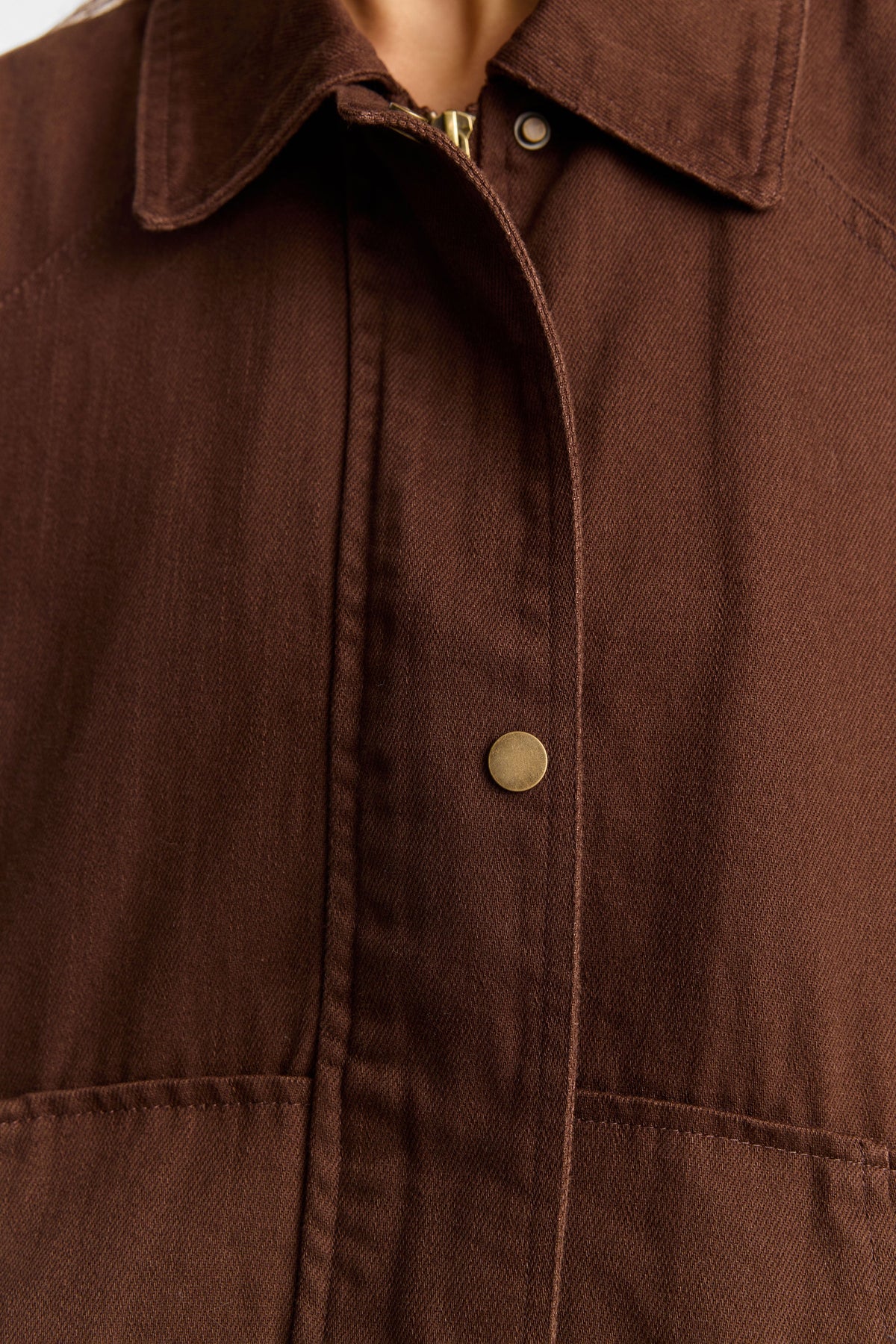 Delphine Denim Jacket Brown