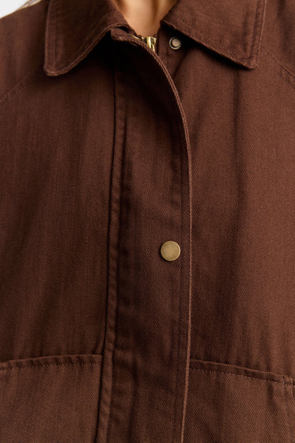 Delphine Denim Jacket Brown