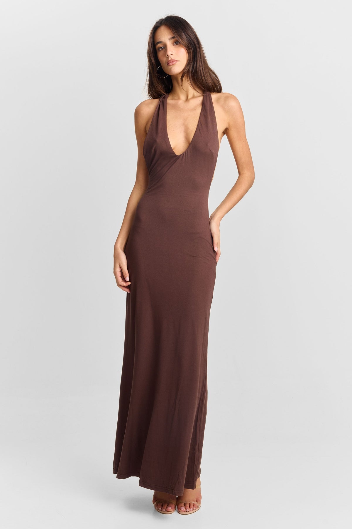 Julia Maxi Dress Brown