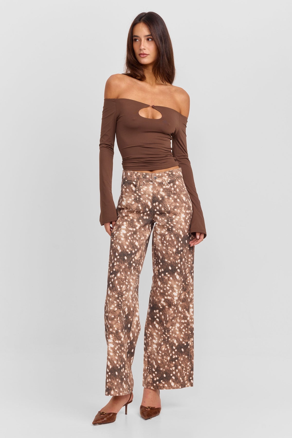 Holly Top Brown