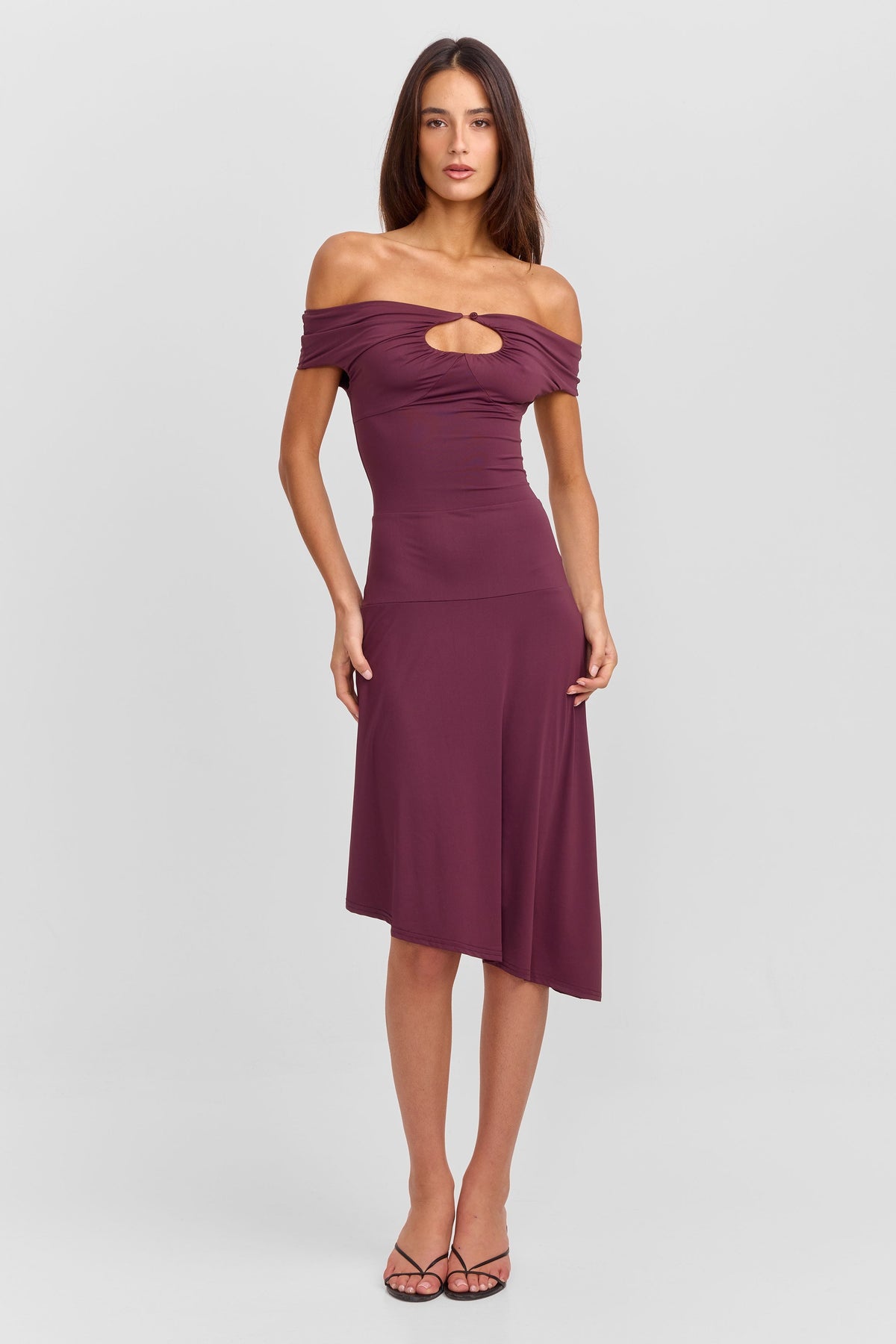 Holly Midi Dress Berry