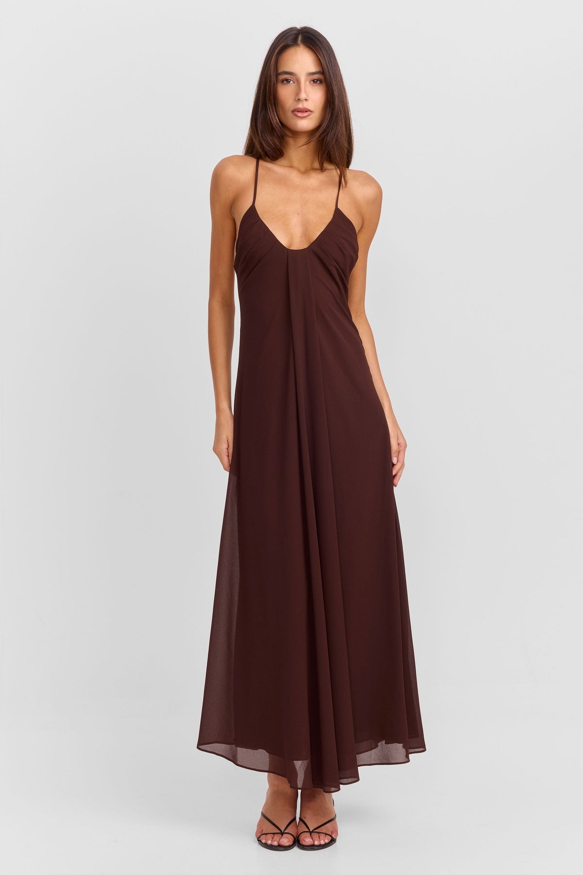 Meadow Maxi Dress Chocolate