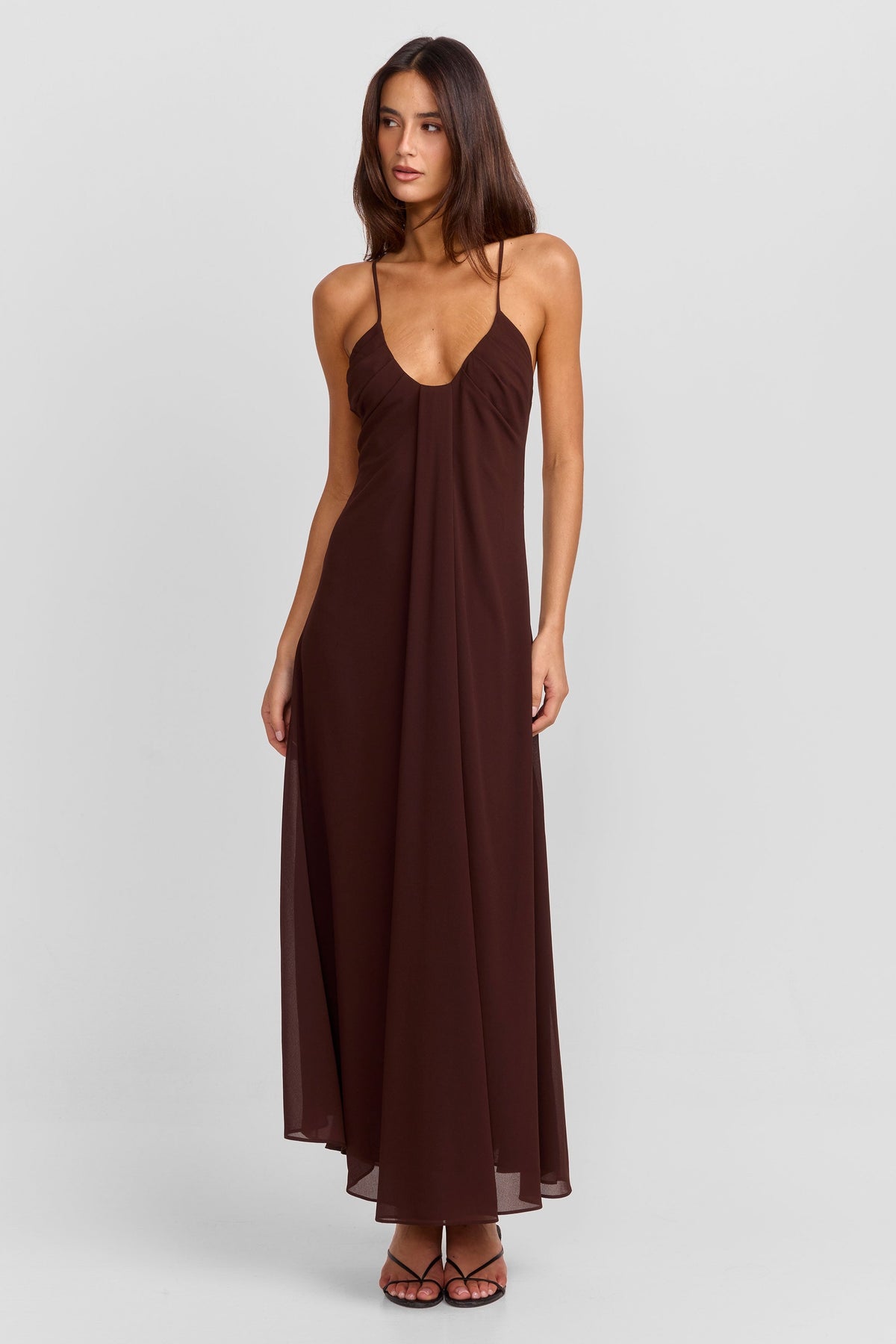 Meadow Maxi Dress Chocolate