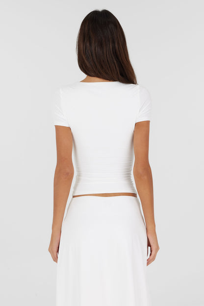 Celine Top White
