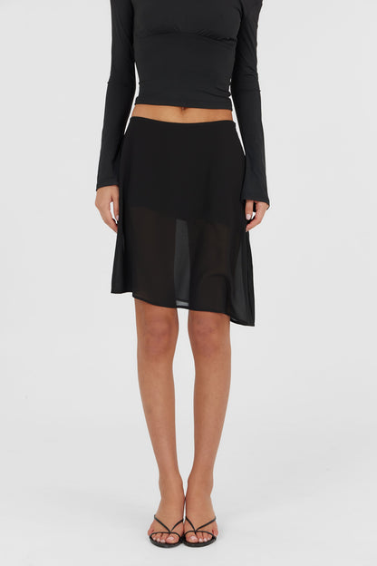 Bianca Midi Skirt Black
