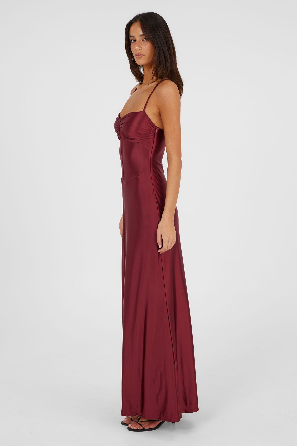 Georgette Maxi Dress Red