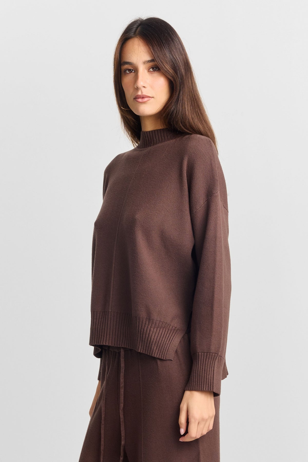 Maxine Knit Top Brown