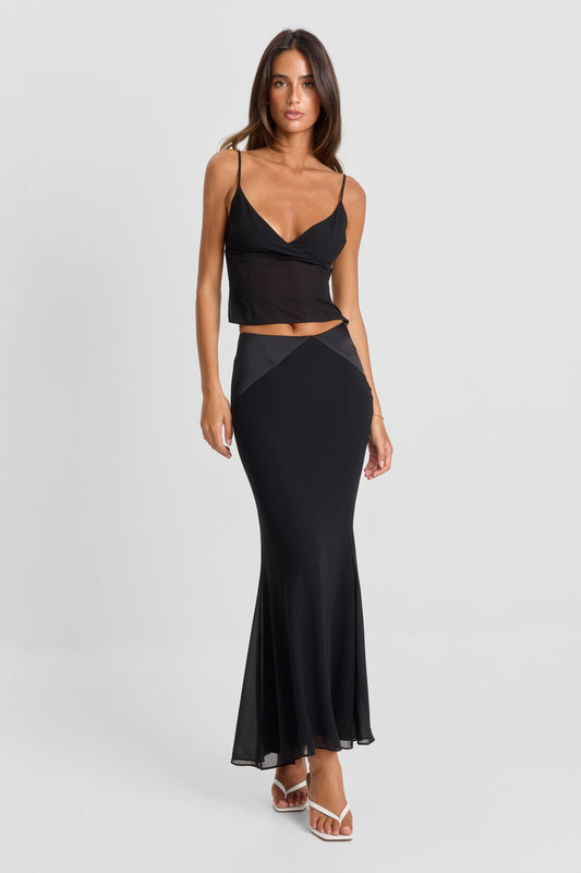 Florie Maxi Skirt Black
