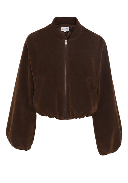 Maxine Bomber Jacket Brown
