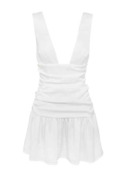 Flora Mini Dress White