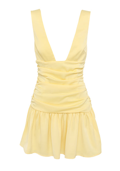 Flora Mini Dress Yellow