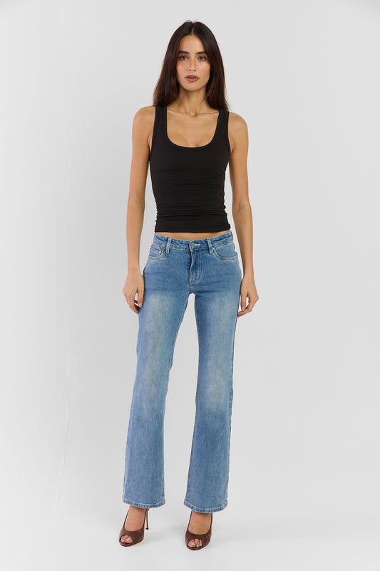 Montana Low Rise Jean Mid Blue