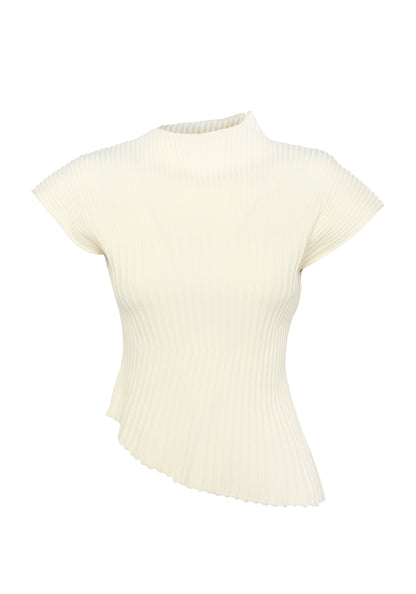 June Knit Top White